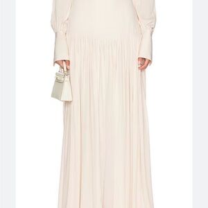 Helsa - Diaphanous Cream Maxi skirt